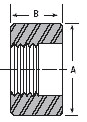 Dimension drawing — half coupling