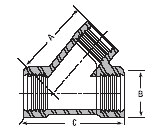 Dimension drawing — lateral