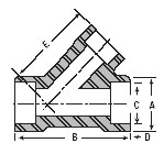 Dimension drawing — lateral