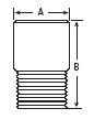 Dimension drawing — round head plug