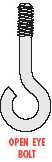 open eye bolt